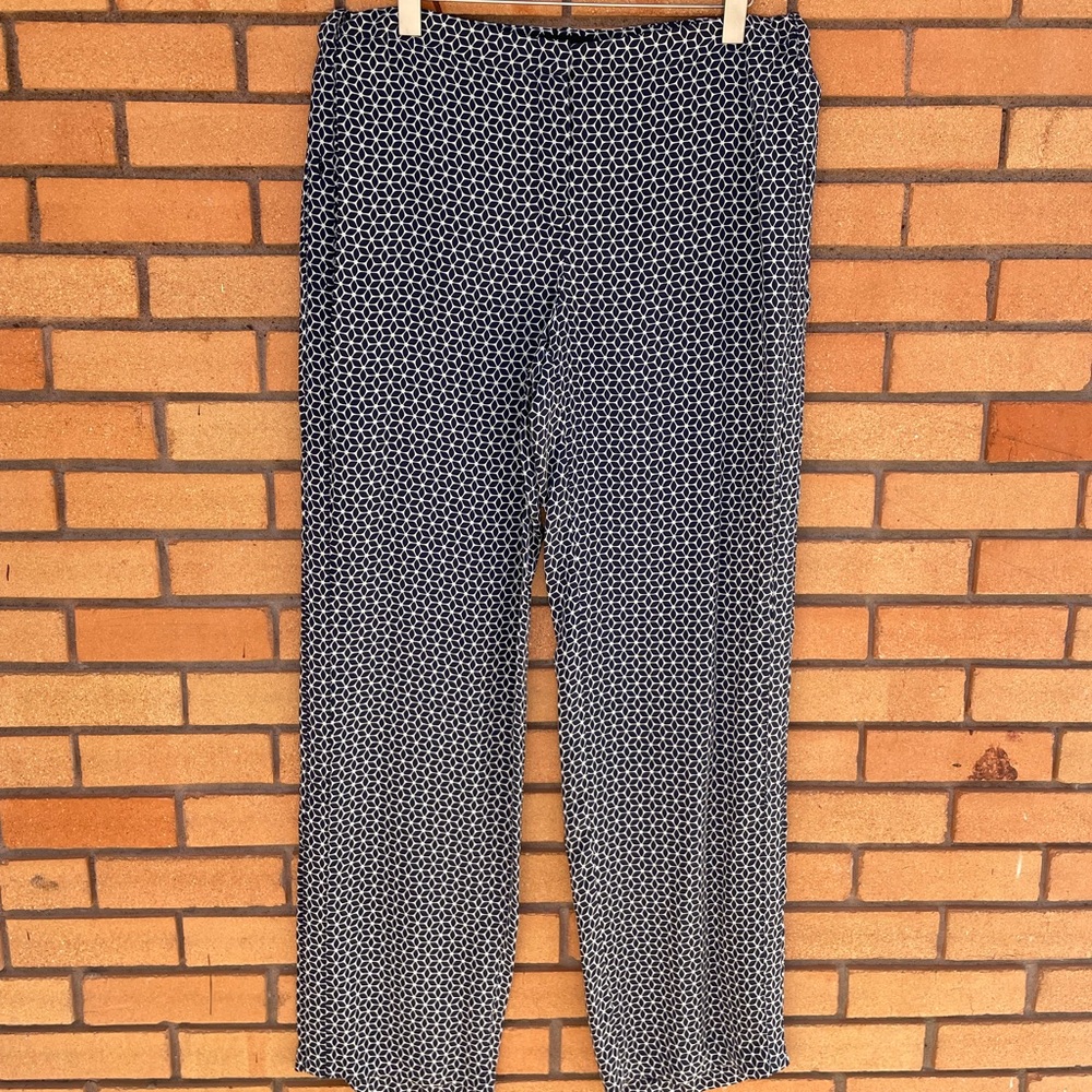 Theory 100% Silk Trousers Size 10